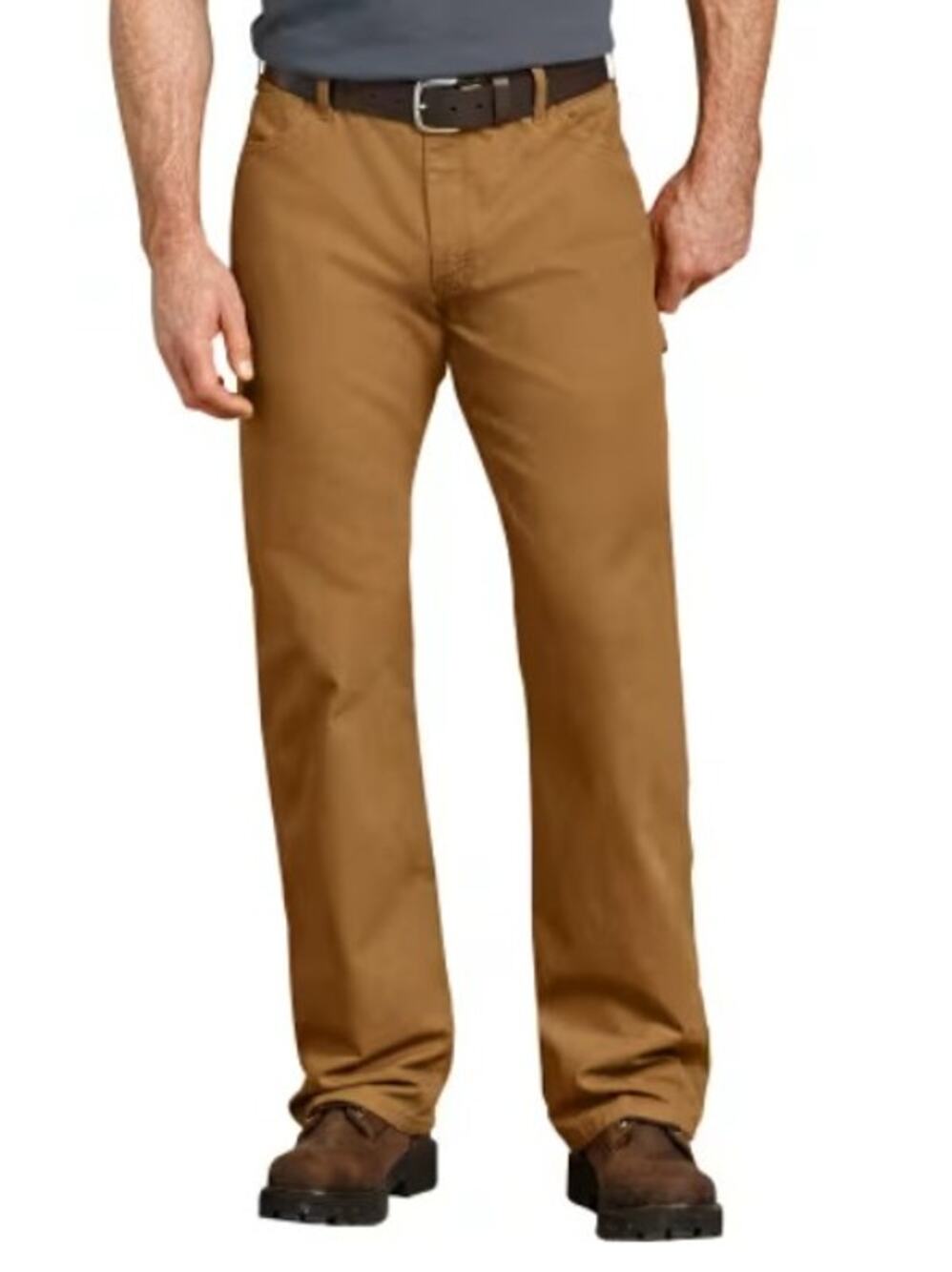 NWT Men's Dickies Carpenter Straight Leg Jeans, Rinsed Brown Duck Size 40 x 32